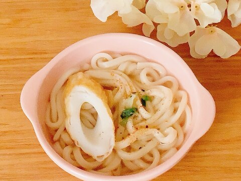 ちくわうどん˖✧˖°（あごだし）